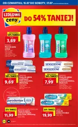 Gazetka promocyjna Lidl - GAZETKA - Gazetka - ważna od 17.07 do 17.07.2021 - strona 48 - produkty: Corega, Pasta do zębów, Parodontax, Sensodyne