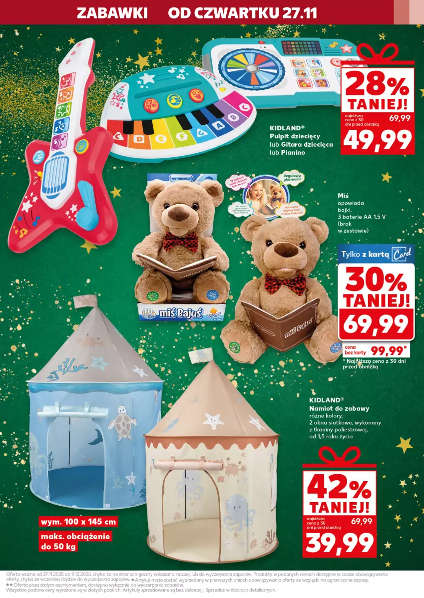 Gazetka promocyjna Kaufland - Kaufland - ważna 04.12 do 09.12.2025 - strona 11 - produkty: Dzieci, Gitara, Namiot