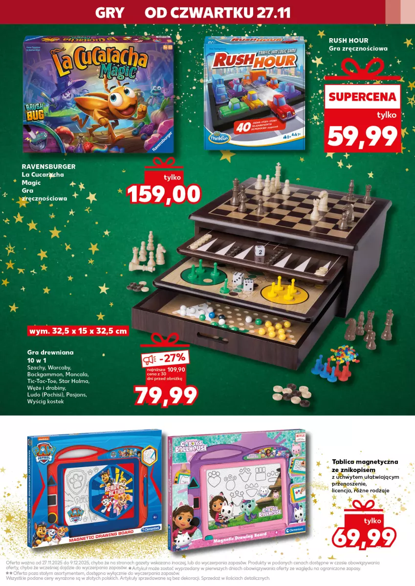 Gazetka promocyjna Kaufland - Kaufland - ważna 04.12 do 09.12.2025 - strona 33 - produkty: Burger, Gra, Gry, Ravensburger, Stek, Szachy, Znikopis
