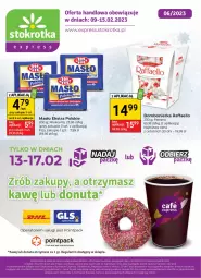 Gazetka promocyjna Stokrotka - Stokrotka Express - Gazetka - ważna od 15.02 do 15.02.2023 - strona 1 - produkty: Raffaello, Masło, Fa