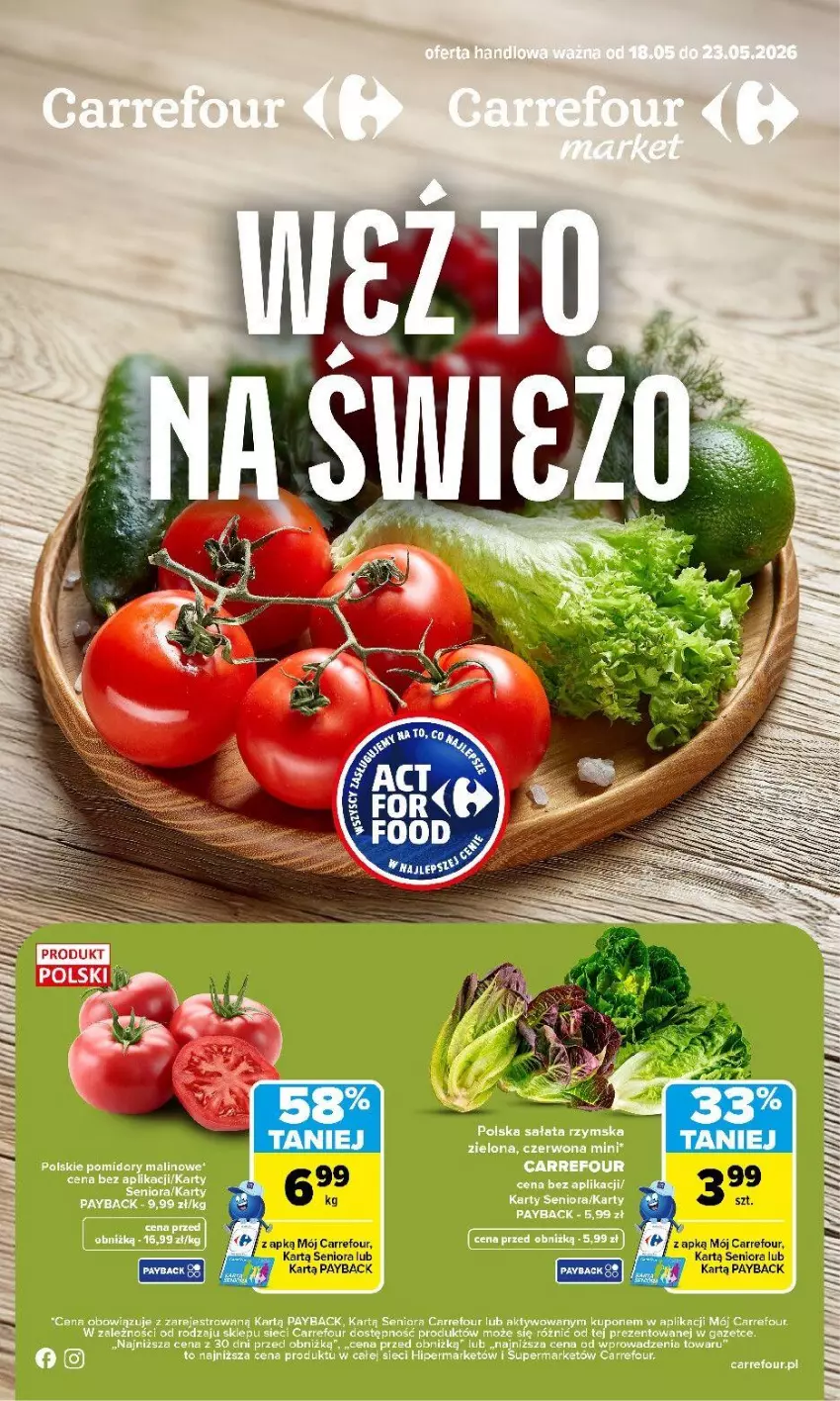 Gazetka promocyjna Carrefour - Gazetka Weź to na świeżo - ważna 18.05 do 23.05.2026 - strona 1