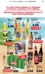 Gazetka promocyjna Netto - Gazetka spożywcza 20.06-26.06 - Gazetka - ważna od 26.06 do 26.06.2022 - strona 15 - produkty: Piwa, Piwo, Gra, Somersby, Warka, Corona Extra, Karmi, Captain Jack