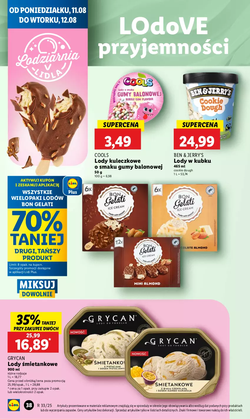 Gazetka promocyjna Lidl - GAZETKA - ważna 11.08 do 12.08.2025 - strona 40 - produkty: Dove, Gry, Lody
