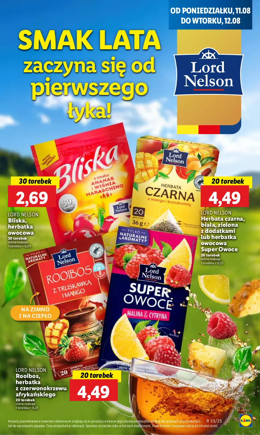 Gazetka promocyjna Lidl - GAZETKA - ważna 11.08 do 12.08.2025 - strona 55 - produkty: Herbata, Herbata czarna, Owoce, Torebka