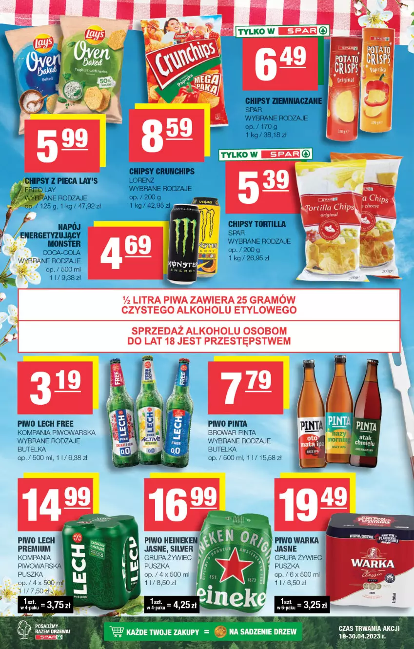 Gazetka promocyjna Spar - EuroSpar - ważna 19.04 do 30.04.2023 - strona 10 - produkty: Coca-Cola, Fa, Gra, Piec, Piwa, Piwo, Warka