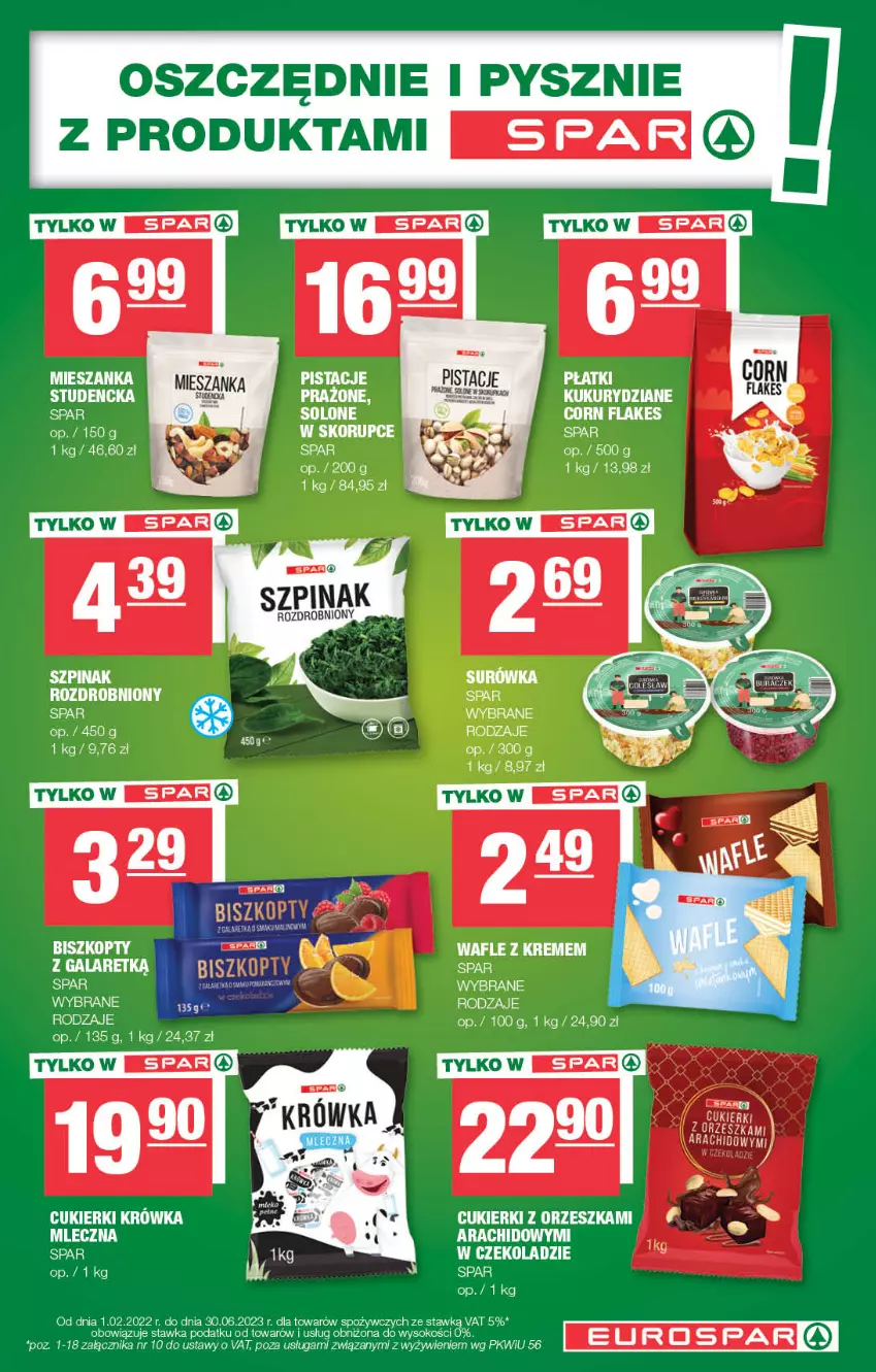 Gazetka promocyjna Spar - EuroSpar - ważna 19.04 do 30.04.2023 - strona 11 - produkty: Corn flakes, Cukier, Cukierki, Pistacje, Sok