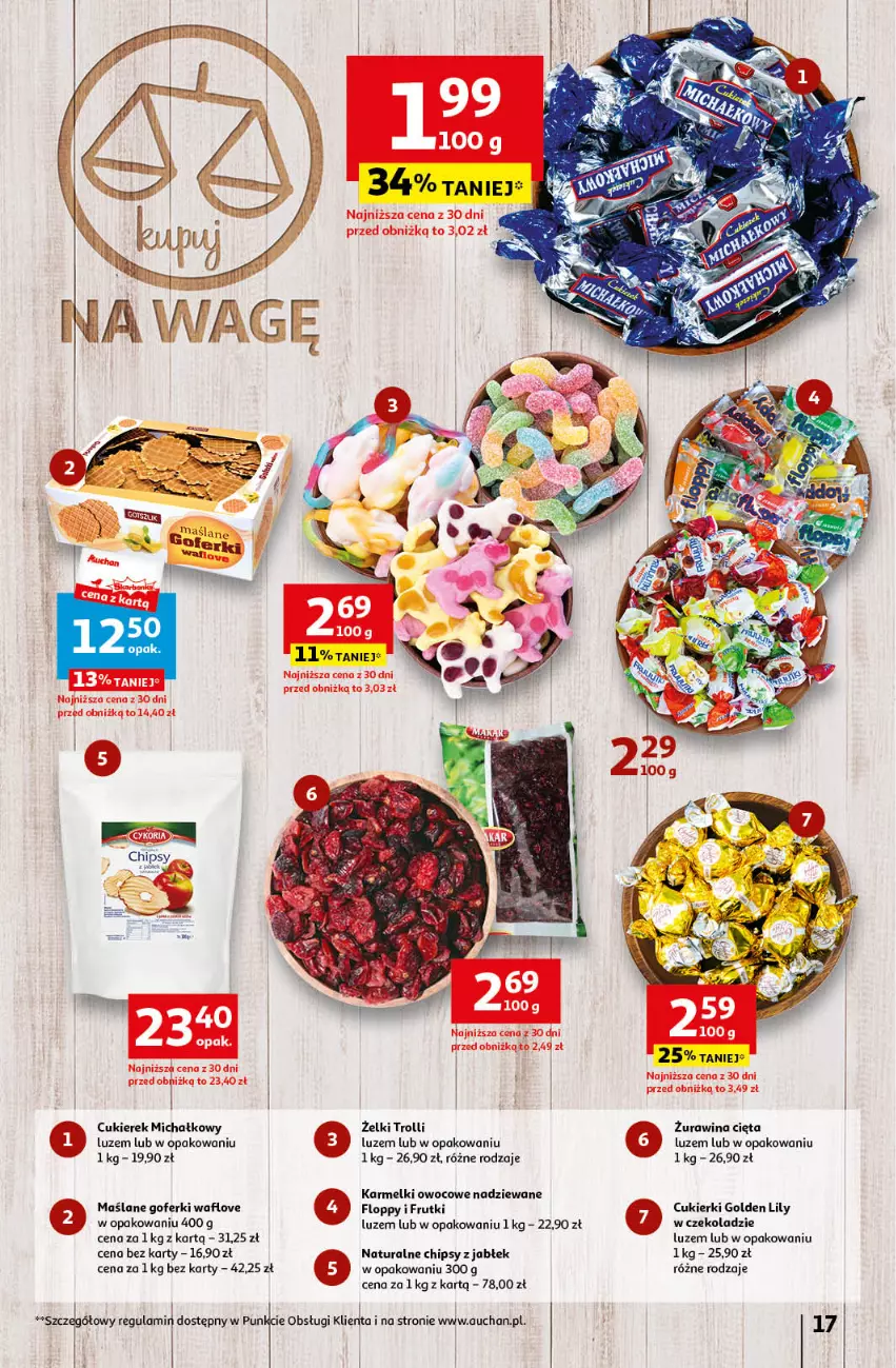 Gazetka promocyjna Auchan - Gazetka Korzyści na lato Hipermarket Auchan - ważna 29.06 do 05.07.2023 - strona 17 - produkty: Chipsy, Cukier, Cukierki