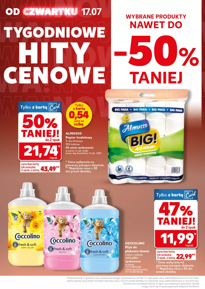 Gazetka promocyjna Kaufland - Mocny Start - ważna 21.07 do 23.07.2025 - strona 4 - produkty: Mus, Papier, Papier toaletowy, Rama, Sok