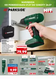 Gazetka promocyjna Kaufland - Mocny Start - Gazetka - ważna od 23.07 do 23.07.2025 - strona 24 - produkty: Parkside, Top, Tarka, Wkręt, Wkrętarka, Lampa, Akumulator