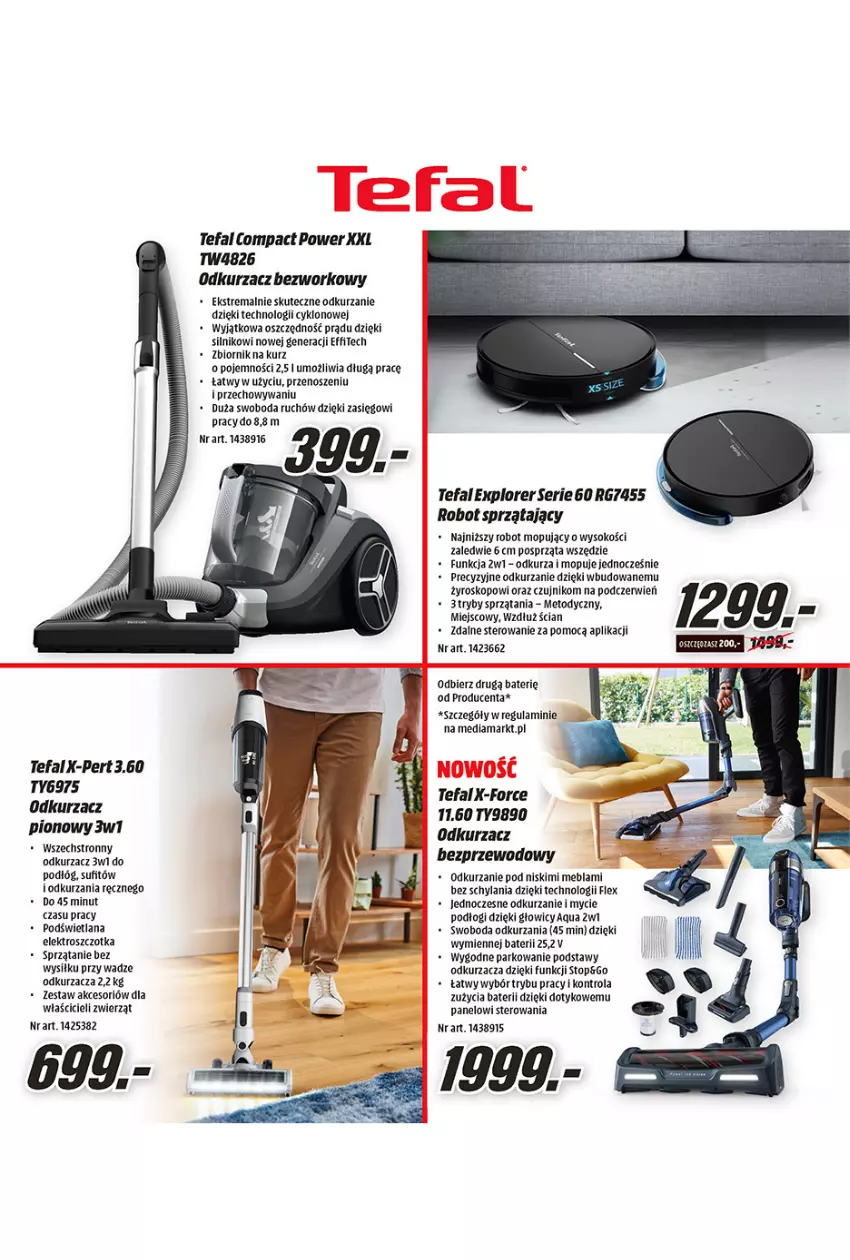 Gazetka promocyjna Media Markt - Wielkanoc - ważna 10.03 do 03.04.2021 - strona 20 - produkty: Fa, LANA, Mop, Odkurzacz, Odkurzacz bezprzewodowy, Robot, Robot sprzątający, Ser, Sok, Sprzątanie, Szczotka, Tefal, Top