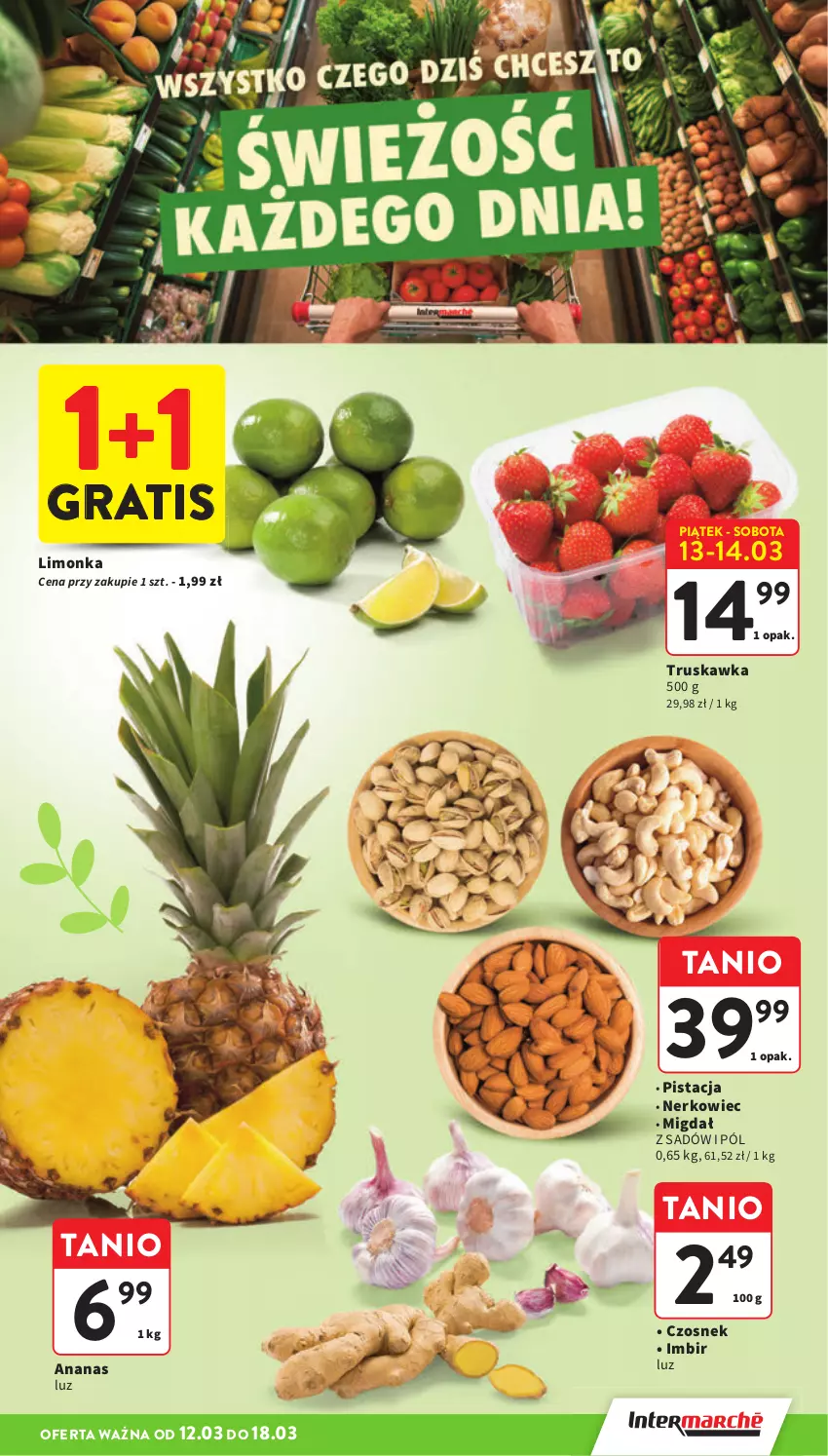 Gazetka promocyjna Intermarche - Gazetka promocyjna - ważna 12.03 do 18.03.2026 - strona 19 - produkty: Ananas, Czosnek, Gra, Imbir, Limonka