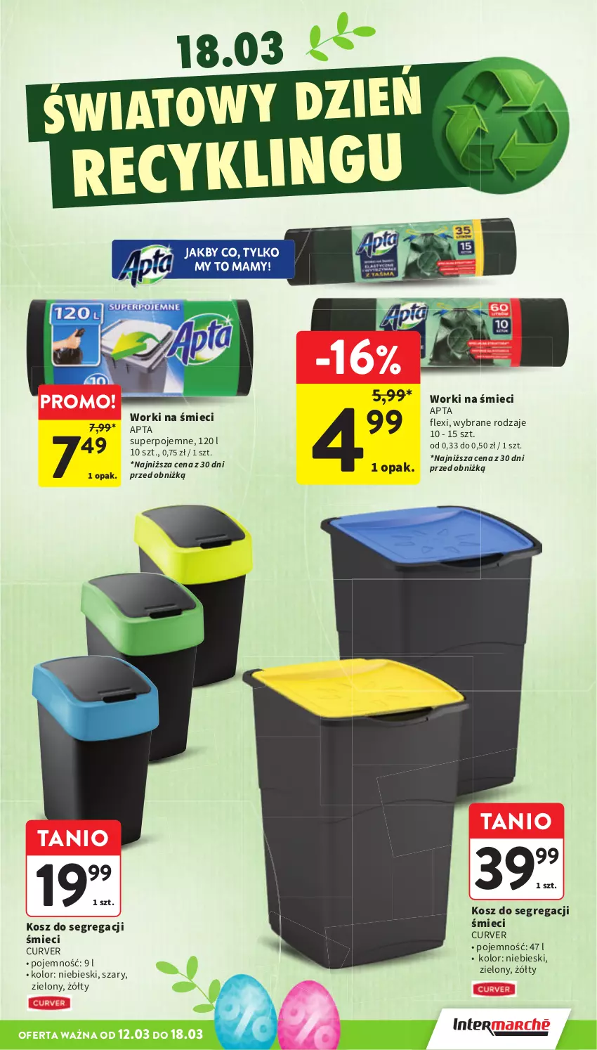 Gazetka promocyjna Intermarche - Gazetka promocyjna - ważna 12.03 do 18.03.2026 - strona 43 - produkty: Kosz, Worki na śmiec, Worki na śmieci
