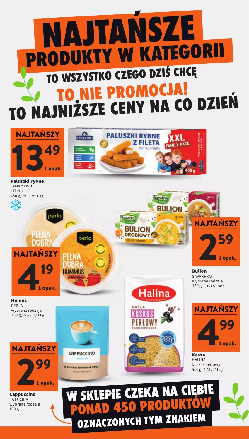 Gazetka promocyjna Intermarche - Gazetka promocyjna - ważna 12.03 do 18.03.2026 - strona 9 - produkty: Bulion, Cappuccino, Fa, Kasza, Kuskus, Lion, Mus, Paluszki rybne