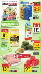 Gazetka promocyjna Intermarche - Gazetka promocyjna - Gazetka - ważna od 18.03 do 18.03.2026 - strona 1 - produkty: Kurczak, Majonez, Gra, Filet z piersi kurczaka, Winiary, Avocado, Masło, Kinder, Pomidor malinowy