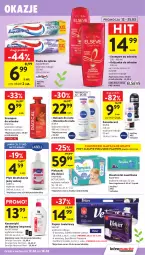 Gazetka promocyjna Intermarche - Gazetka promocyjna - Gazetka - ważna od 18.03 do 18.03.2026 - strona 45 - produkty: Elseve, Emulsja, Gra, Płyn do płukania jamy ustnej, Pampers, Papier, Bell, Aquafresh, Dezodorant, Balsam do ciała, Mleczko do ciała, Pasta do zębów, Papier toaletowy, Velvet, Mleczko, Płyn do płukania, Chusteczki, Szampon, Dzieci, Odżywka, Nivea