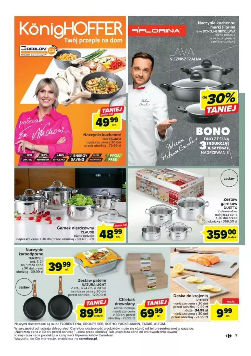 Gazetka promocyjna Carrefour - ważna 19.09 do 30.09.2023 - strona 16 - produkty: Chleb, Chlebak, Deska do krojenia, Fa, Garnek, Por