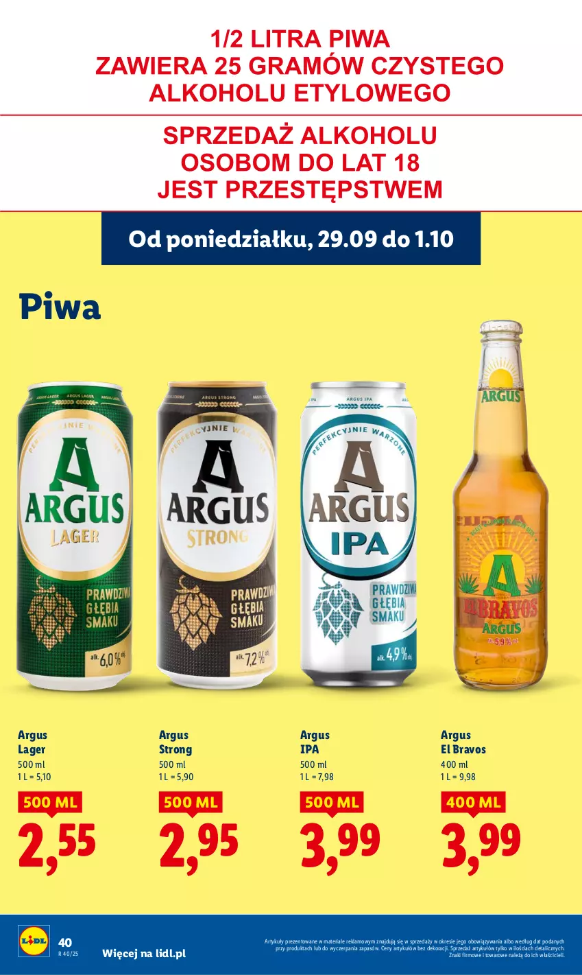 Gazetka promocyjna Lidl - GAZETKA - ważna 29.09 do 01.10.2025 - strona 44 - produkty: Piwa