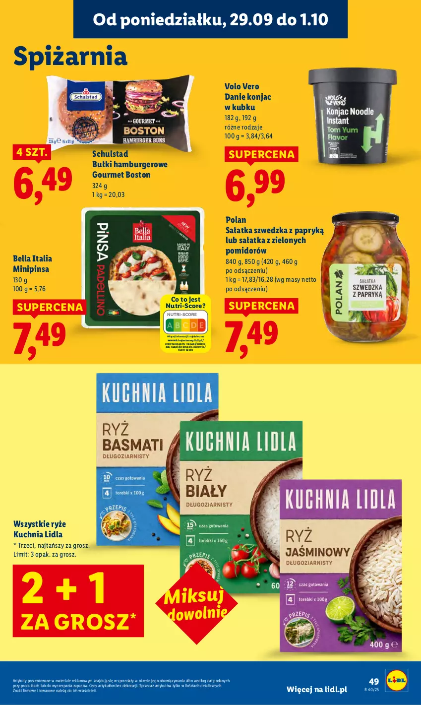 Gazetka promocyjna Lidl - GAZETKA - ważna 29.09 do 01.10.2025 - strona 53 - produkty: Bell, Bella, Burger, Hamburger, Kuchnia, Ryż, Sałat, Sałatka, Wazon