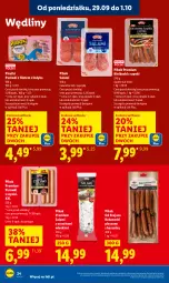 Gazetka promocyjna Lidl - GAZETKA - Gazetka - ważna od 01.10 do 01.10.2025 - strona 26 - produkty: Piec, Salami, Parówki, Parówki z szynki, PIKOK, Kabanos