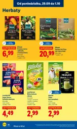 Gazetka promocyjna Lidl - GAZETKA - Gazetka - ważna od 01.10 do 01.10.2025 - strona 52 - produkty: Torebka, Earl Grey, Lemoniada, Dilmah, Herbata czarna, Owoce, Herbata, Mango