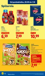 Gazetka promocyjna Lidl - GAZETKA - Gazetka - ważna od 01.10 do 01.10.2025 - strona 54 - produkty: Lubella, Ketchup, Makaron, Sos, Bell, Penne, Kotlin, Danio, Bella, Pudliszki, Barilla
