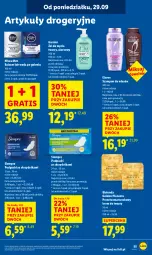 Gazetka promocyjna Lidl - GAZETKA - Gazetka - ważna od 01.10 do 01.10.2025 - strona 59 - produkty: Nivea Men, Krem do twarzy, Elseve, Gra, Bielenda, Podpaski ze skrzydełkami, Woda po goleniu, Mars, Szampon, Podpaski, Garnier, Woda, Nivea