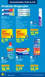 Gazetka promocyjna Lidl - GAZETKA - Gazetka - ważna od 01.10 do 01.10.2025 - strona 60 - produkty: Płyn do płukania jamy ustnej, Szczoteczka do zębów, Pasta do zębów, Płyn do płukania, Elmex, Colgate, Sensodyne, Blend-a-Med, Szczoteczka, LG