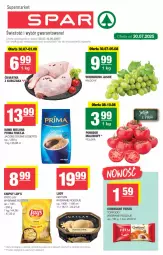 Gazetka promocyjna Spar - Spar - Gazetka - ważna od 06.08 do 06.08.2025 - strona 1 - produkty: Kurczak, Top, Gry, Chipsy, Kawa mielona, Kawa, Croissant, Lody, Prima, Jacobs, Wino, Pomidor malinowy