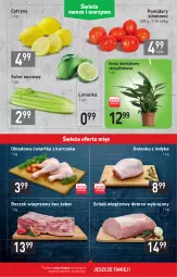 Gazetka promocyjna Stokrotka - Supermarket - Gazetka - ważna od 29.04 do 29.04.2021 - strona 5 - produkty: Kurczak, Golonka z indyka, Cytryny, Schab wieprzowy, Limonka, Boczek, Seler naciowy, Pomidory, Boczek wieprzowy