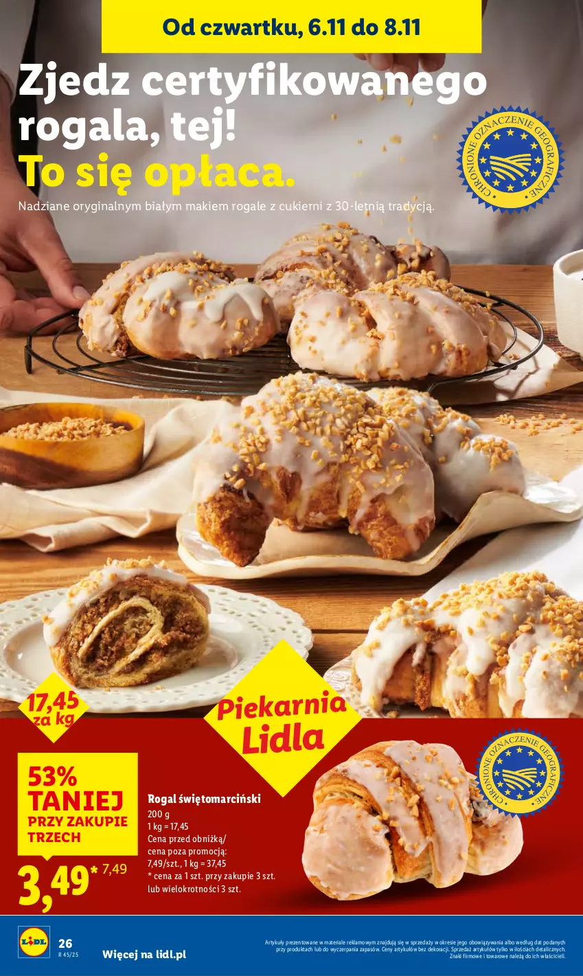 Gazetka promocyjna Lidl - GAZETKA - ważna 06.11 do 08.11.2025 - strona 26 - produkty: Cukier, Gala, Gin, Rogal