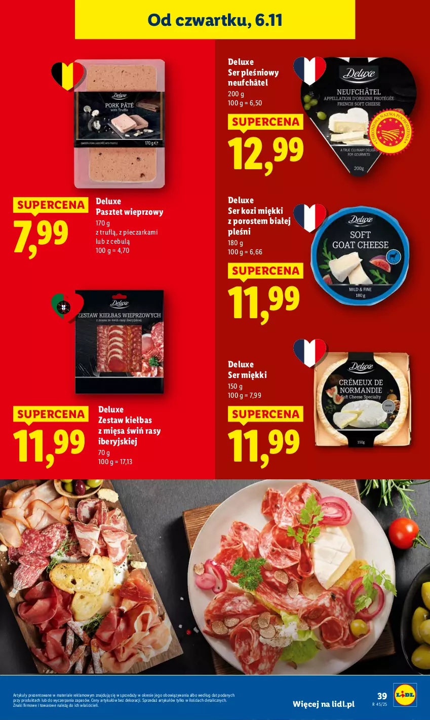 Gazetka promocyjna Lidl - GAZETKA - ważna 06.11 do 08.11.2025 - strona 43 - produkty: Pasztet, Piec, Pieczarka, Por, Ser, Ser kozi, Ser pleśniowy