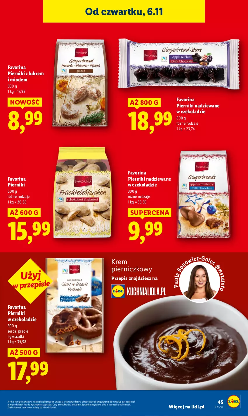 Gazetka promocyjna Lidl - GAZETKA - ważna 06.11 do 08.11.2025 - strona 49 - produkty: Fa, Piernik, Pierniki w czekoladzie, Precle, Ser
