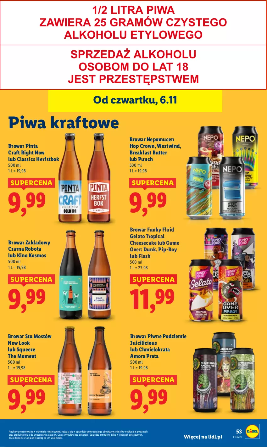 Gazetka promocyjna Lidl - GAZETKA - ważna 06.11 do 08.11.2025 - strona 59 - produkty: Fa, Piwa, Robot, Tropical