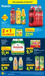 Gazetka promocyjna Lidl - GAZETKA - Gazetka - ważna od 08.11 do 08.11.2025 - strona 56 - produkty: Sok, Por, Mus, Coca-Cola, Napoje, Wazon, Leon, Sok jabłkowy, Muszynianka, Tymbark, Woda mineralna, Woda, Gres, Mango, Psi Patrol, Magnez, Jabłka, Hortex