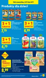 Gazetka promocyjna Lidl - GAZETKA - Gazetka - ważna od 08.11 do 08.11.2025 - strona 65 - produkty: HiPP, Ryż, Por, Mus, Gra, Gerber, BoboVita, Owsianka, Dzieci, Hipp Bio
