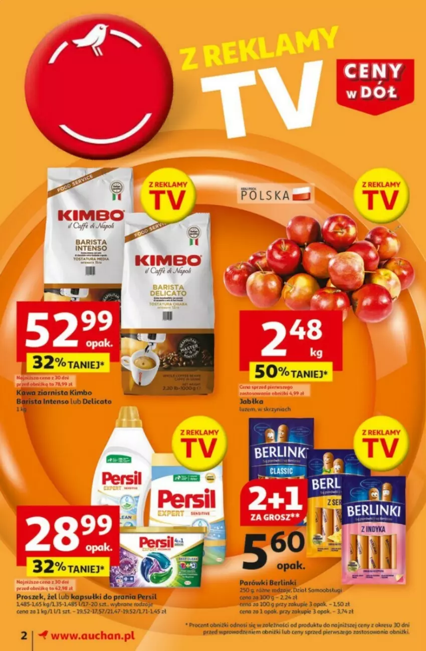 Gazetka promocyjna Auchan - ważna 09.01 do 15.01.2025 - strona 3 - produkty: Jabłka, Kapsułki do prania, LG, Persil