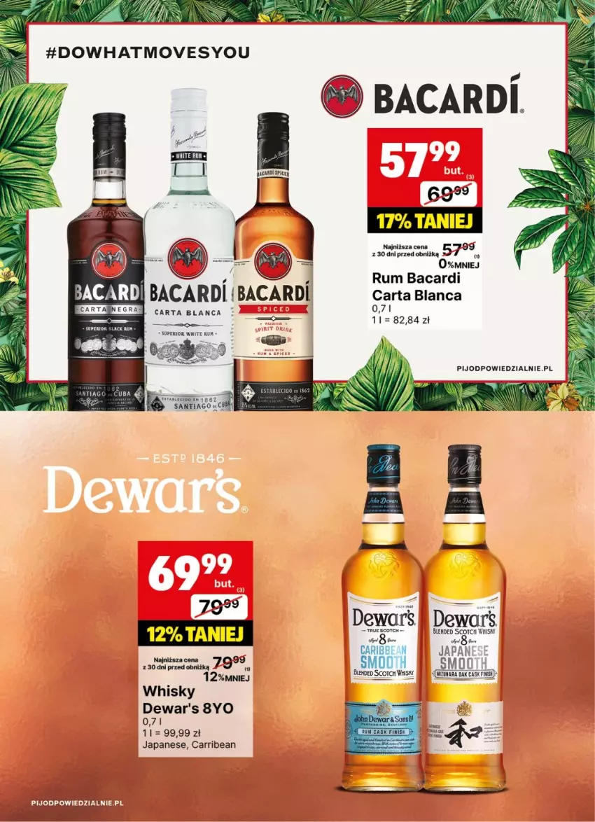 Gazetka promocyjna Delikatesy Centrum - DeliBarek DC16-DC17 - ważna 14.04 do 27.04.2025 - strona 28 - produkty: Bacardi, Noż, Rum, Whisky
