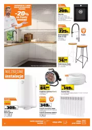 Gazetka promocyjna Obi - Zrobisz to z Obi - Gazetka - ważna od 15.03 do 15.03.2022 - strona 16 - produkty: Grzejnik, Przewód, Bateria kuchenna, Zlew, Stołek, Syfon, Bateria