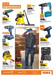 Gazetka promocyjna Obi - Zrobisz to z Obi - Gazetka - ważna od 15.03 do 15.03.2022 - strona 17 - produkty: Odkurzacz, Wiertarka, Spodnie jeans, Walizka, Szlifierka kątowa, Makita, Warka, Tarka, Wkręt, Młot, Młotowiertarka, Wkrętarka, Spodnie, Pistolet, Szlifierka, Bosch, Zestaw kluczy, Olej, Metro, Akumulator