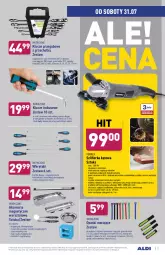 Gazetka promocyjna Aldi - Gazetka - ważna od 31.07 do 31.07.2021 - strona 12 - produkty: Piec, Top, Sok, Szal, Szlifierka kątowa, Talerz, Wkręt, Szyna, Szlifierka, Zestaw narzędzi