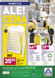 Gazetka promocyjna Aldi - ALE! CENA w ALDI - Gazetka - ważna od 06.03 do 06.03.2021 - strona 36 - produkty: Sweter, Por, Gra, Finish, Kamizelka, Wełna, Spodnie, Fa