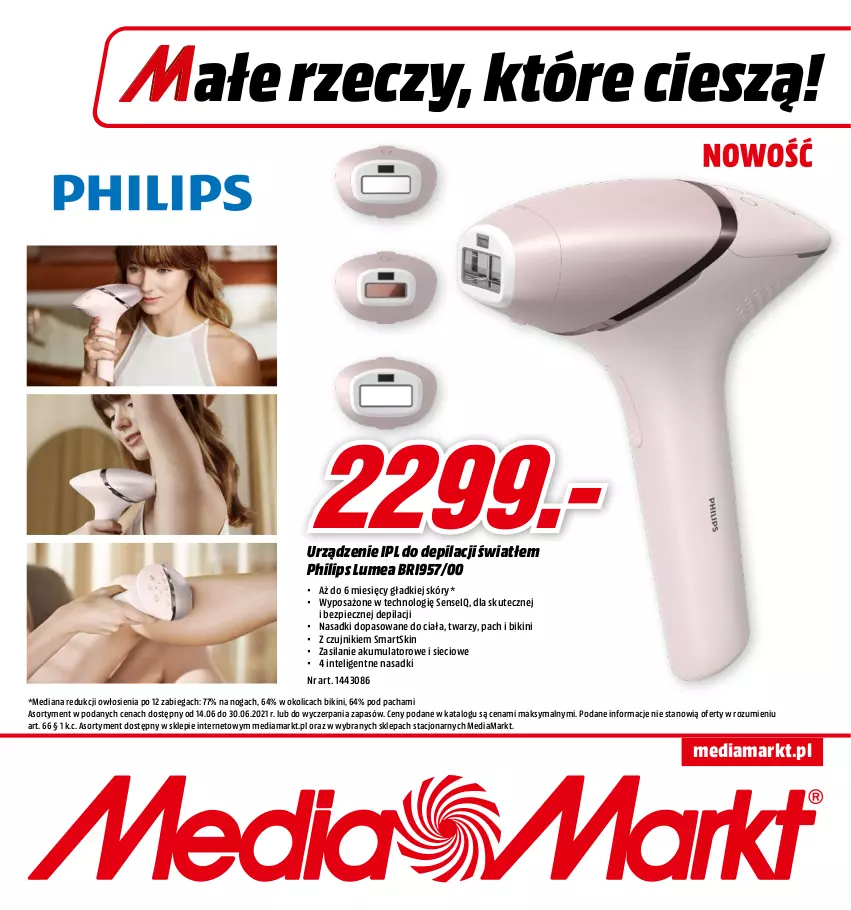 Gazetka promocyjna Media Markt - Gazetka Media Markt - ważna 14.06 do 30.06.2021 - strona 1 - produkty: Akumulator, Bikini, Intel, Philips, Piec, Silan