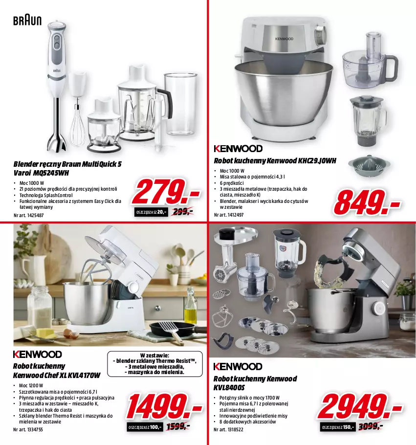 Gazetka promocyjna Media Markt - Gazetka Media Markt - ważna 14.06 do 30.06.2021 - strona 18 - produkty: Blender, Blender ręczny, Braun, Control, Maszynka, Maszynka do mielenia, Mieszadło, Robot, Ser, Szynka, Trzepaczka, Wyciskarka