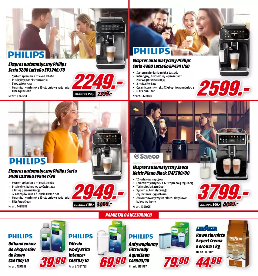 Gazetka promocyjna Media Markt - Gazetka Media Markt - ważna 14.06 do 30.06.2021 - strona 22 - produkty: Brit, Brita, Kawa, Kawa ziarnista, Lack, Mięta, Młynek, Odkamieniacz, Philips, Ser, Top