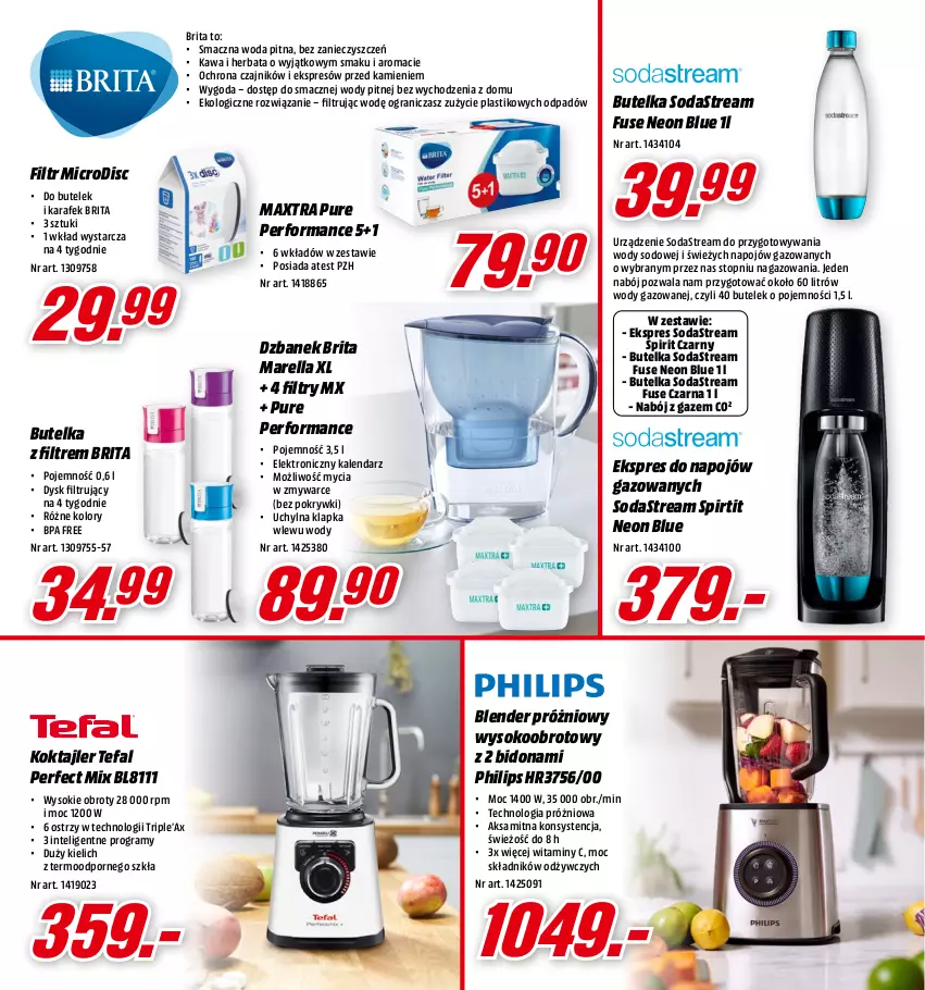 Gazetka promocyjna Media Markt - Gazetka Media Markt - ważna 14.06 do 30.06.2021 - strona 8 - produkty: Blender, Brit, Brita, Czajnik, Dzbanek, Fa, Gra, Herbata, Intel, Kalendarz, Kawa, Philips, Por, Pur, Sok, Tefal, Top, Woda