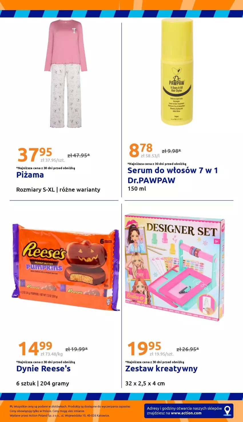Gazetka promocyjna Action - Gazetka tydzień 39 2026 - ważna 23.09 do 29.09.2026 - strona 38 - produkty: Dres, Gra, Piżama, Rum, Ser, Serum, Serum do włosów