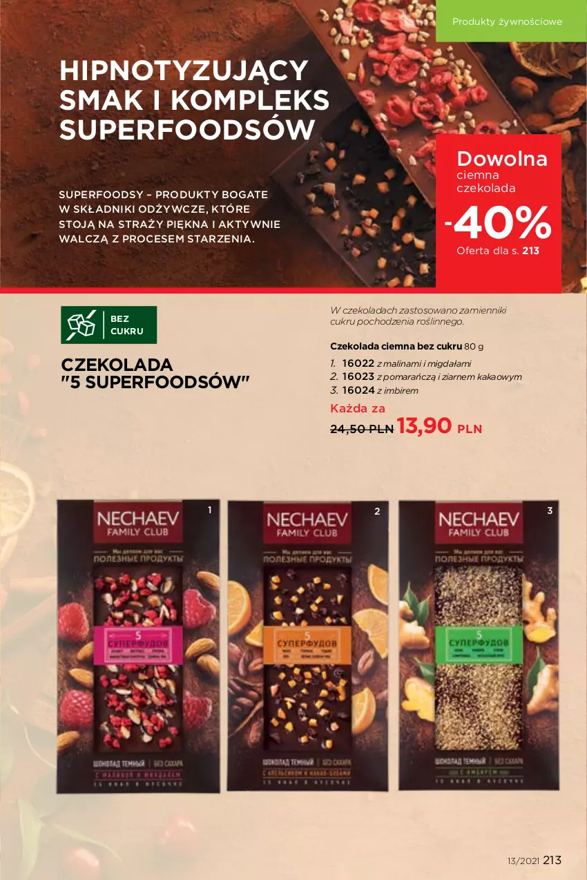 Gazetka promocyjna Faberlic - Gazetka - ważna 06.09 do 26.09.2021 - strona 213 - produkty: Czekolada, Imbir, Kakao