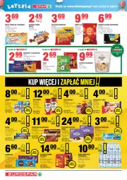 Gazetka promocyjna Spar - EuroSpar - Gazetka - ważna od 08.11 do 08.11.2023 - strona 6 - produkty: Torebka, Princessa, Top, Sos, Ser, Orzeszki, Cukier, Jutrzenka, Zupa, Zott, Beskidzki, Winiary, Wafelek, Dilmah, Croissant, Herbata czarna, Wawel, Wafle, 7 Days, Mleczko, Spaghetti, Czekolada, Rurki, Baton, Lorenz, Woda mineralna, Aksam, Cukierki, Woda, Orzeszki ziemne, Herbata, Gala, Cisowianka, Biszkopty, Milka, LG, Fa