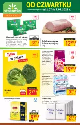Gazetka promocyjna Stokrotka - Market - Gazetka - ważna od 07.07 do 07.07.2021 - strona 1 - produkty: Cukier, Proszek do prania, Primavera, Schab wieprzowy, Lipton, Prima, Woda, Herbata, Masło