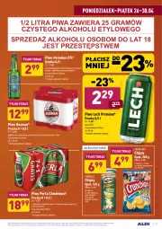 Gazetka promocyjna Aldi - Gazetka - ważna od 30.04 do 30.04.2021 - strona 17 - produkty: Piwa, Piwo, Cebula, Ser, Gra, Bursztyn, Chipsy, Heineken, Tera, Perła, Crunchips, Pringles, Lech Premium